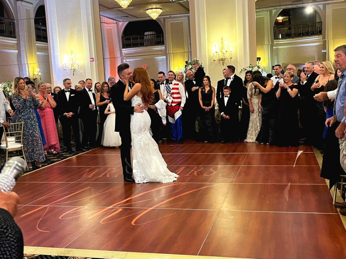 First dance at a wedding celebration at Hotel Bethlehem